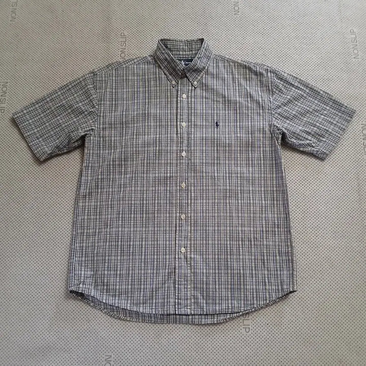 [BUNJANG] Polo Ralph Lauren Checkered Short Sleeve Shirt / 폴로 랄프로렌 체크 반팔 셔츠
