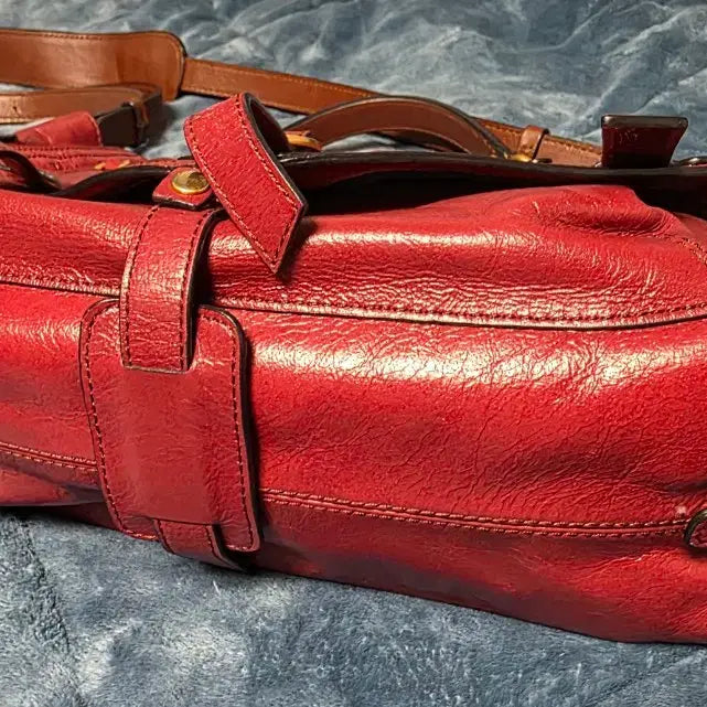 [BUNJANG] Beanpole x Juun.J Limited Edition Wine Leather Shoulder Bag / 빈폴 x 준지 숄더백 한정판 와인 가죽 가방 크로스백 핸드백 무신사