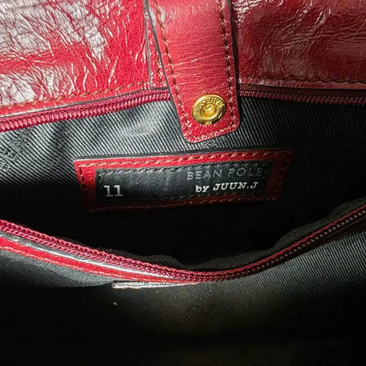 [BUNJANG] Beanpole x Juun.J Limited Edition Wine Leather Shoulder Bag / 빈폴 x 준지 숄더백 한정판 와인 가죽 가방 크로스백 핸드백 무신사