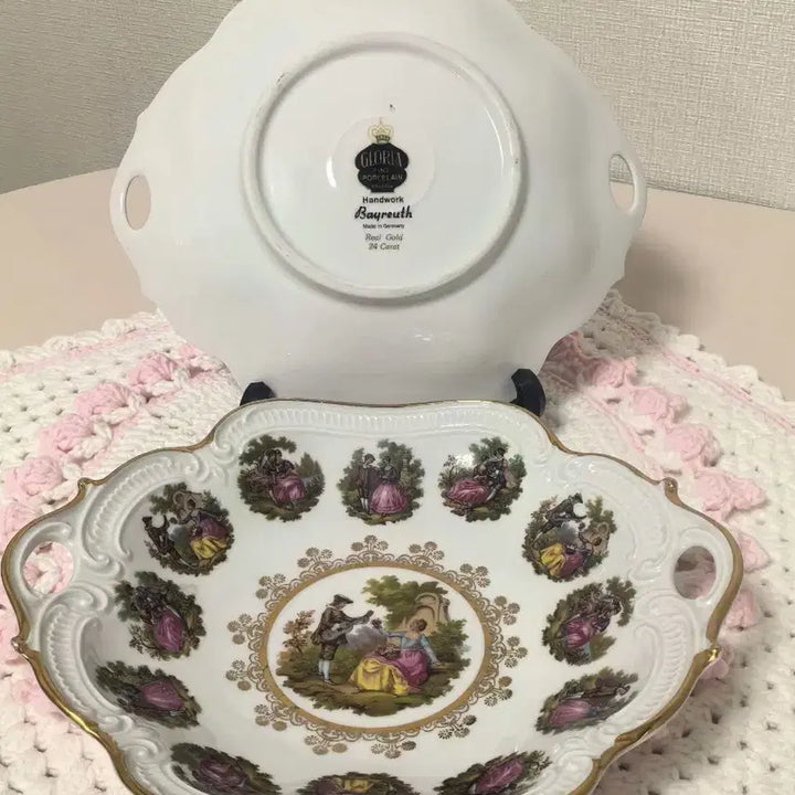 [BUNJANG] Gloria Fine Handcrafted Porcelain Set / 바이에른 수제 바이로이트 독일산 리얼 골드 24캐럿