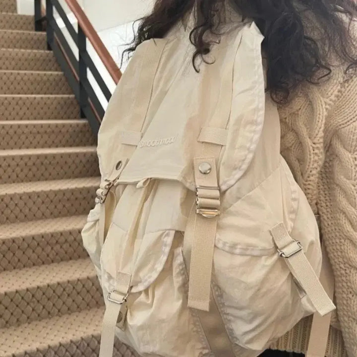 [BUNJANG] Smoothmood Ivory Backpack / smoothmood 아이보리 백팩