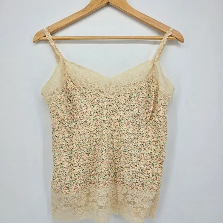 [BUNJANG] Japanese Vintage Flower Lace Camisole Blouse / 일본 빈티지 플라워 레이스 끈나시 블라우스 [B20661]