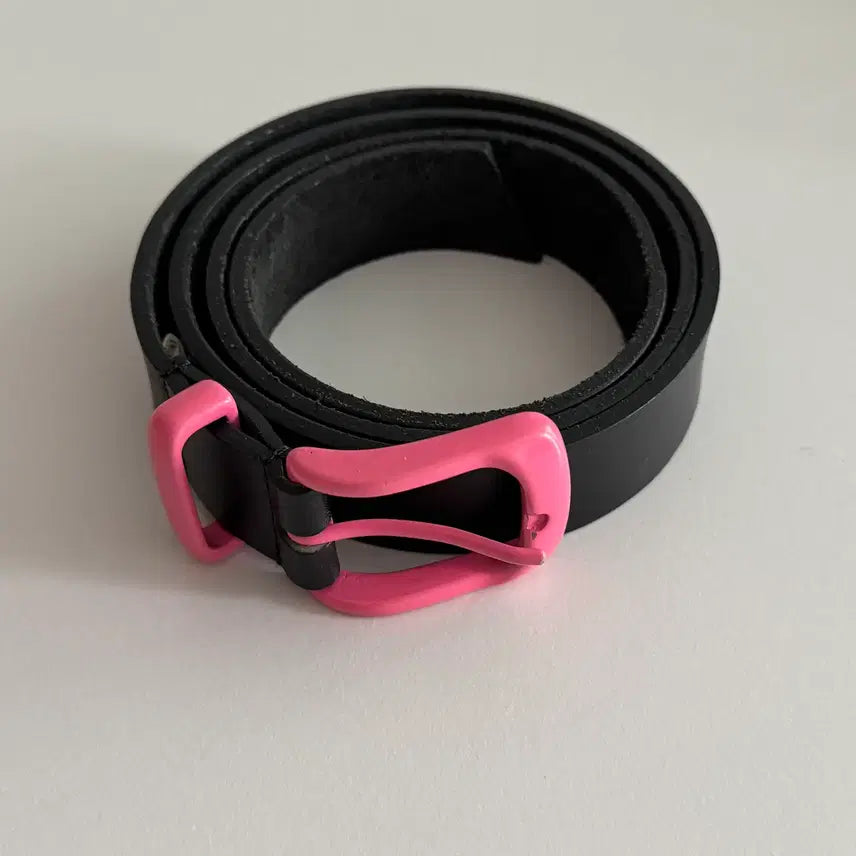 [SOLD OUT] 꼼데가르송 옴므 플러스 핑크버클 벨트 S