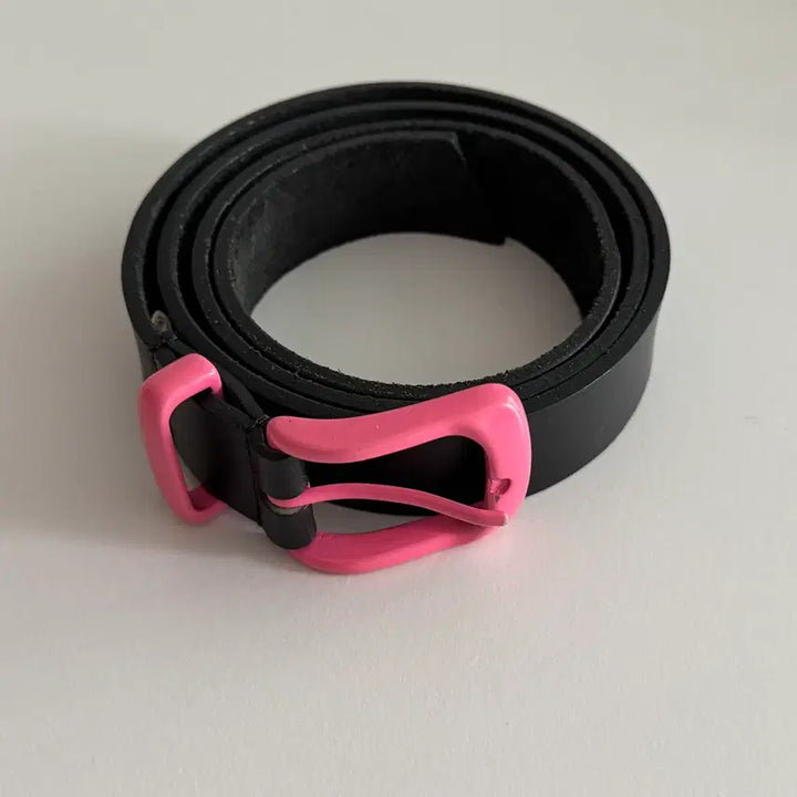 [SOLD OUT] 꼼데가르송 옴므 플러스 핑크버클 벨트 S