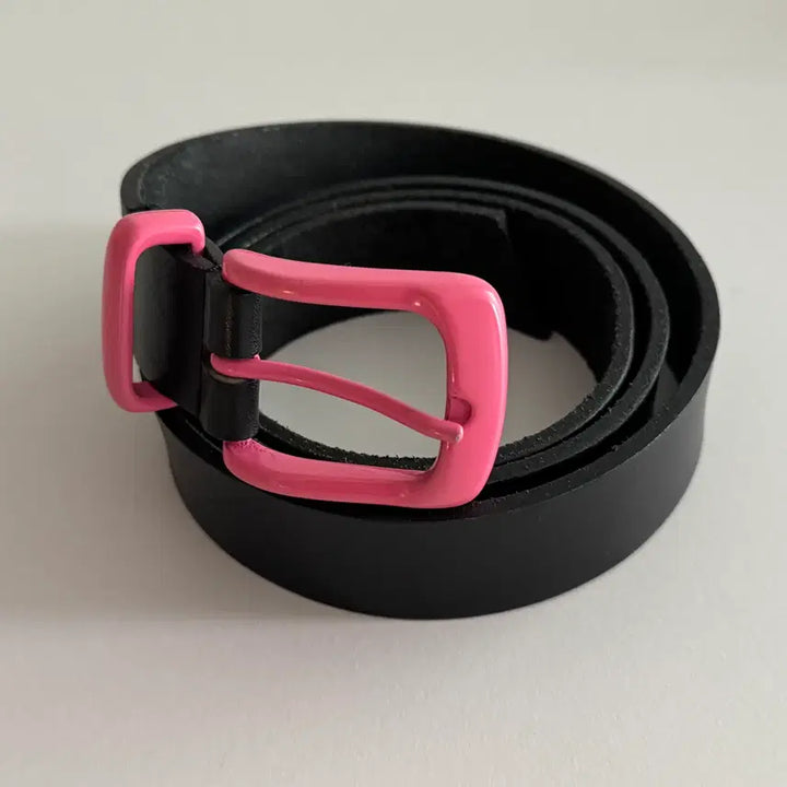 [SOLD OUT] 꼼데가르송 옴므 플러스 핑크버클 벨트 S