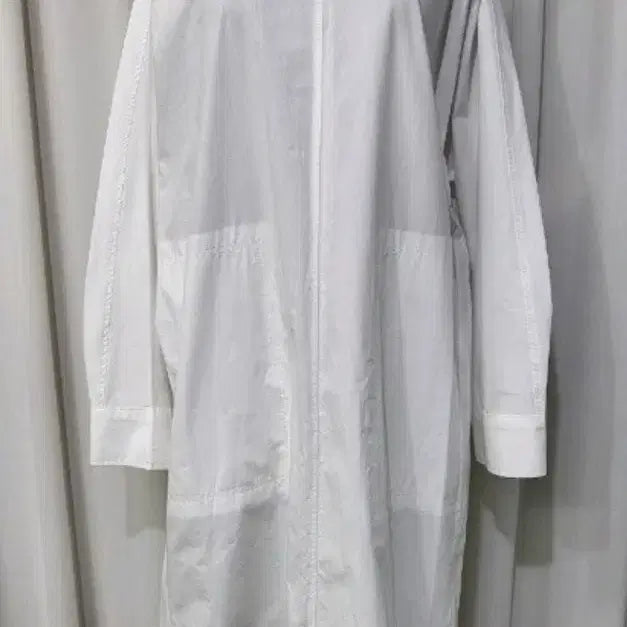 [BUNJANG] White Long Shirt Dress / 새상품:) 화이트 롱 셔츠 원피스
