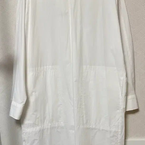 [BUNJANG] White Long Shirt Dress / 새상품:) 화이트 롱 셔츠 원피스