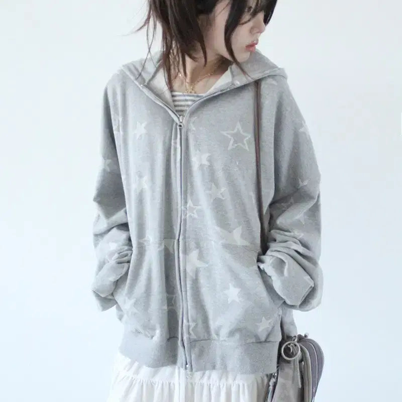 [BUNJANG] HBD Overstar Hoodie Zip-up / 히피디피 오버스타 후드집업 새상품