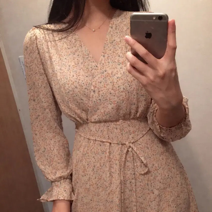 [BUNJANG] Bridge Day Chiffon Floral Long Dress / (새상품)브리지데이 쉬폰 플라워 롱 원피스
