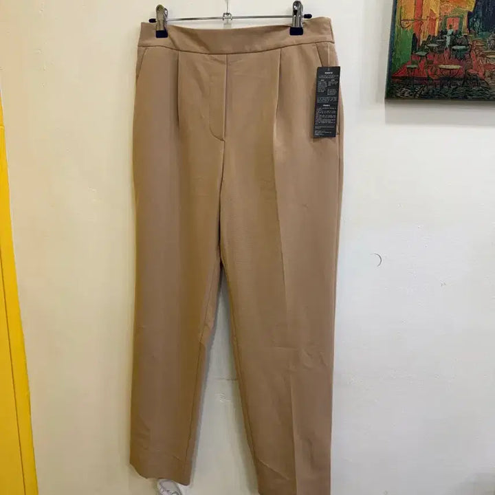 [BUNJANG] 8SECONDS Beige Elastic Waistband Slacks Pants / 8SECONDS 베이지 슬랙스 밴딩 팬츠/기본 슬랙스/새상품