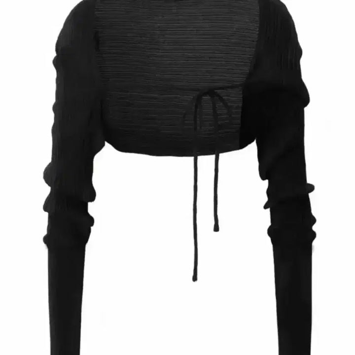 [BUNJANG] 3 Times Knit Bolero Black Summer Wear / 쓰리타임즈 릿 볼레로 블랙 시즈니룩