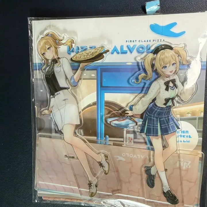 [BUNJANG] Pizza Alvolo Genshin Impact Acrylic Stand &amp; Keyring / 피자 알볼로 원신 콜라보 아크릴스탠드+키링