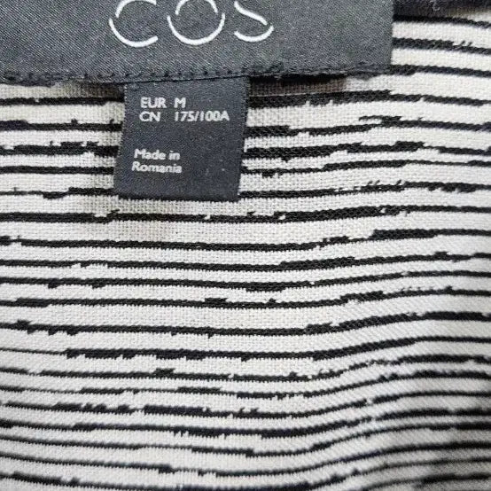 [BUNJANG] COS Striped V-neck Short Sleeve Knit / COS(코스) 브이넥 스트라이프 반팔 니트