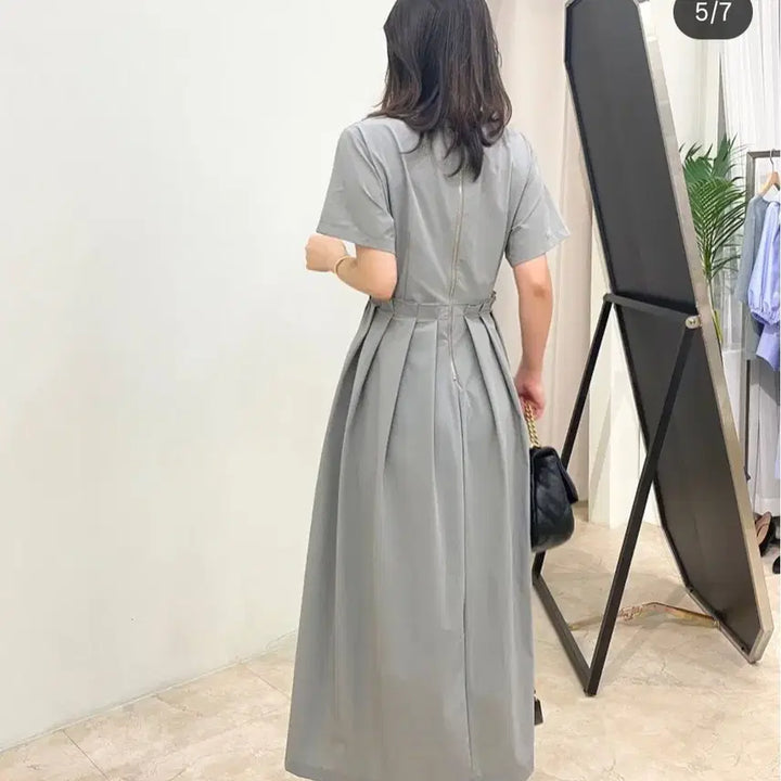 [BUNJANG] Prada Fabric Long Summer Dress / 인기많은 프라다원단 시원한 바스락 롱원피스 ( 프리)