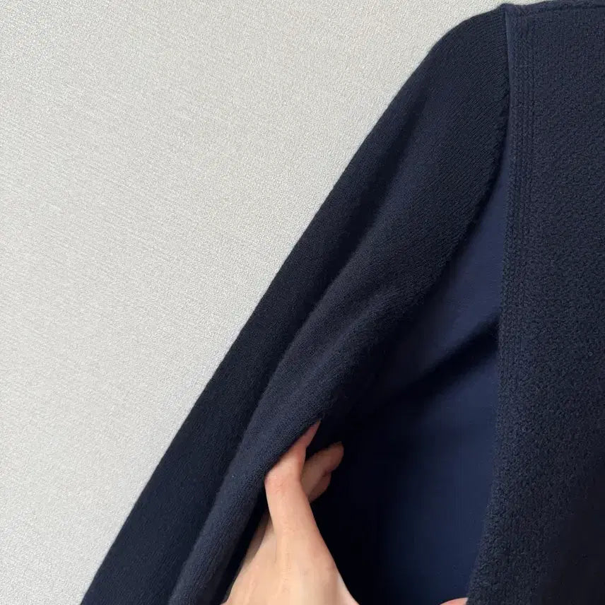 [BUNJANG] BCBG Dark Navy Wool Knit Dress / (상태좋음) BCBG 다크네이비 울 100% 봄가을 니트 원피스 55