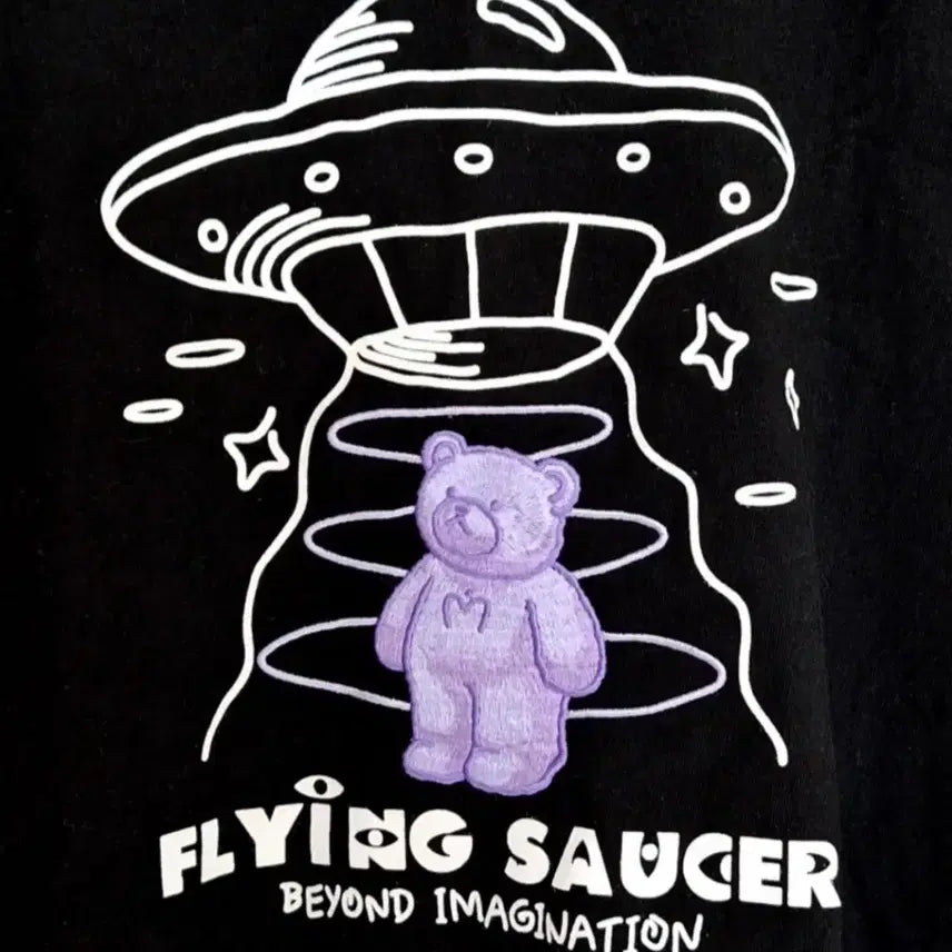 [BUNJANG] Embler UFO Bear T-shirt / 엠블러 UFO 곰돌이 티셔츠 L