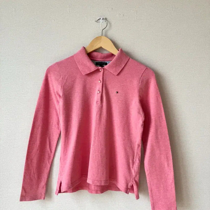 [SOLD OUT] (상태좋음) 타미힐피거 핑크 카라 피케티 S 55