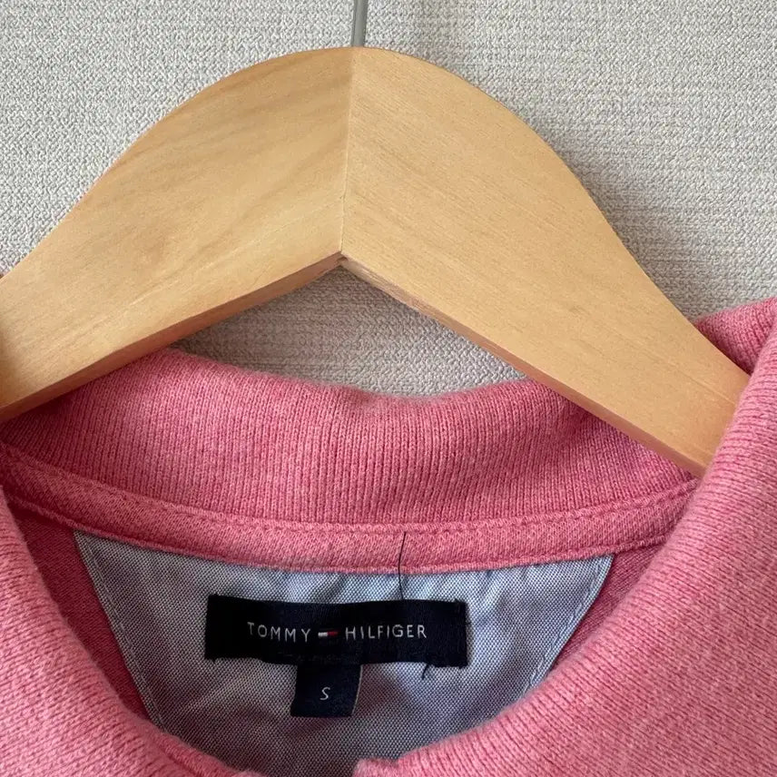 [SOLD OUT] (상태좋음) 타미힐피거 핑크 카라 피케티 S 55