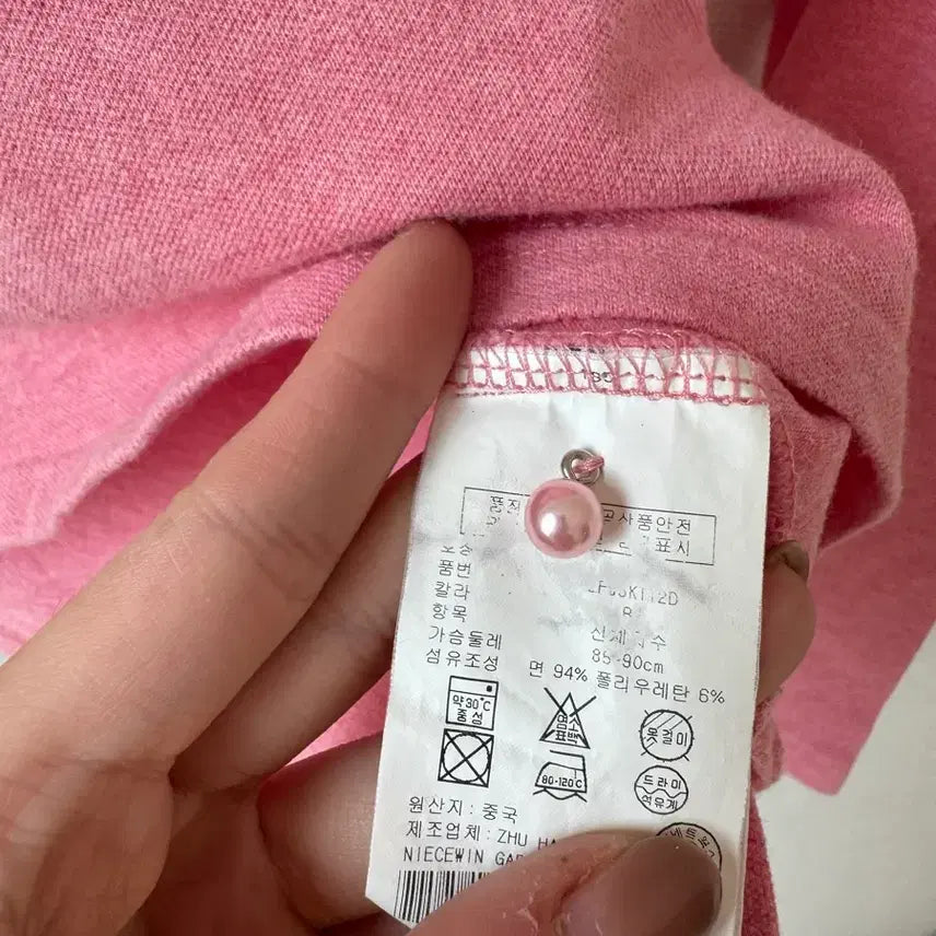 [SOLD OUT] (상태좋음) 타미힐피거 핑크 카라 피케티 S 55