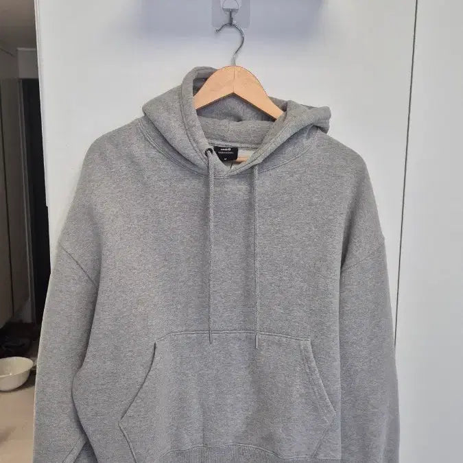 [BUNJANG] Moo Peacheskin Balloon Overfit Hoodie Zip-up - Gray (M) / 엠오오 피치스킨 벌룬오버 후드집업 - 그레이 M