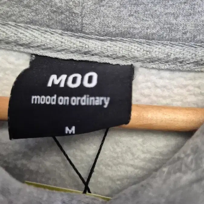 [BUNJANG] Moo Peacheskin Balloon Overfit Hoodie Zip-up - Gray (M) / 엠오오 피치스킨 벌룬오버 후드집업 - 그레이 M