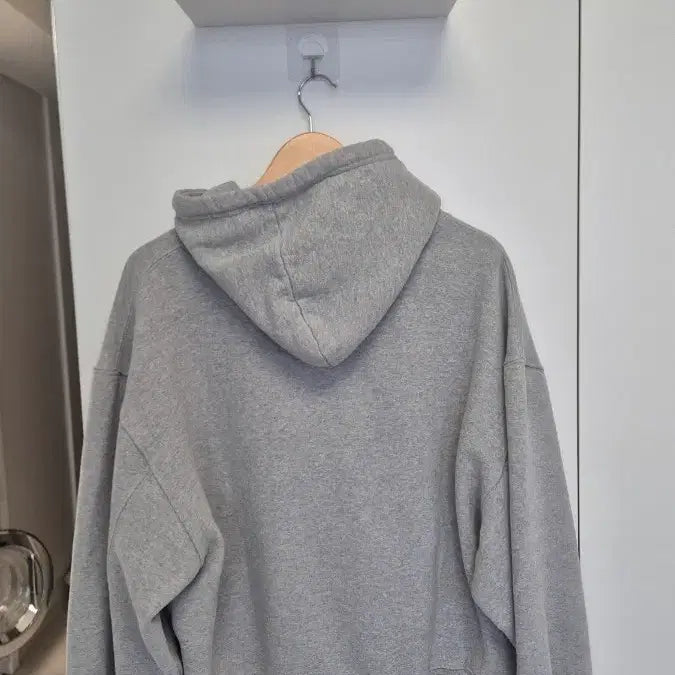[BUNJANG] Moo Peacheskin Balloon Overfit Hoodie Zip-up - Gray (M) / 엠오오 피치스킨 벌룬오버 후드집업 - 그레이 M