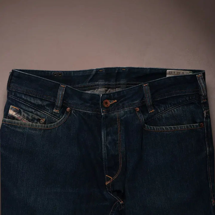 [BUNJANG] Diesel X Adidas Low-Rise Denim Pants / 디젤X아디다스 로우라이즈 데님팬츠 C739