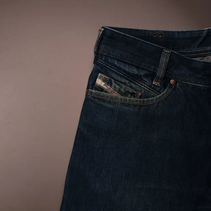 [BUNJANG] Diesel X Adidas Low-Rise Denim Pants / 디젤X아디다스 로우라이즈 데님팬츠 C739