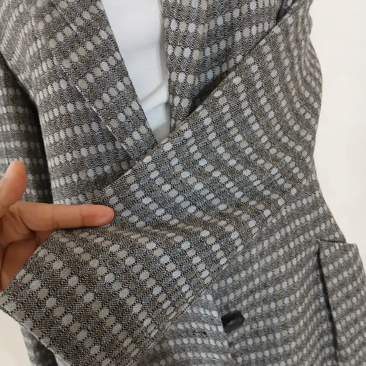 [BUNJANG] Prada Pattern Long Jacket / 쁘렝땅 패턴 롱자켓