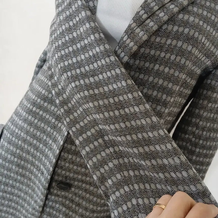 [BUNJANG] Prada Pattern Long Jacket / 쁘렝땅 패턴 롱자켓