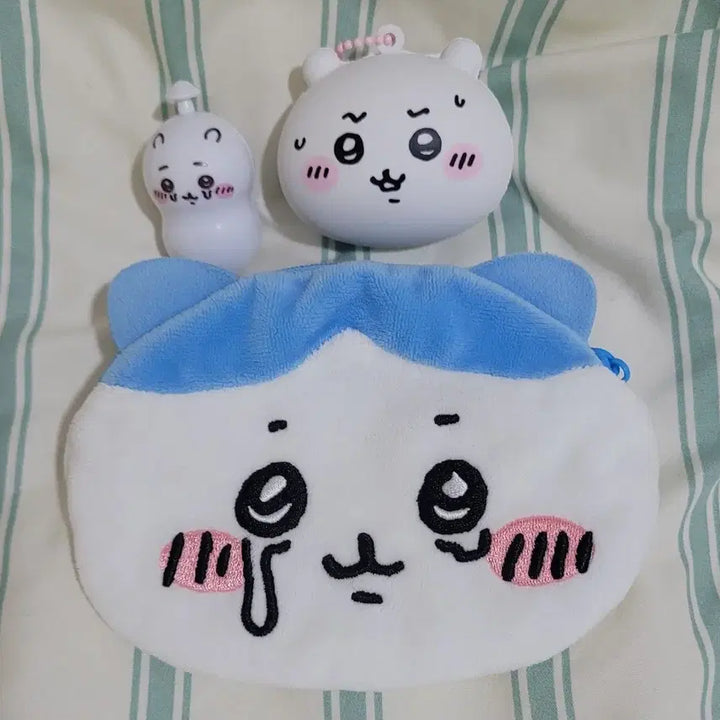 [BUNJANG] Chiikawa Okao Squeeze &amp; Pouch Bundle Set / 치이카와 오카오 스퀴즈+파우치 일괄