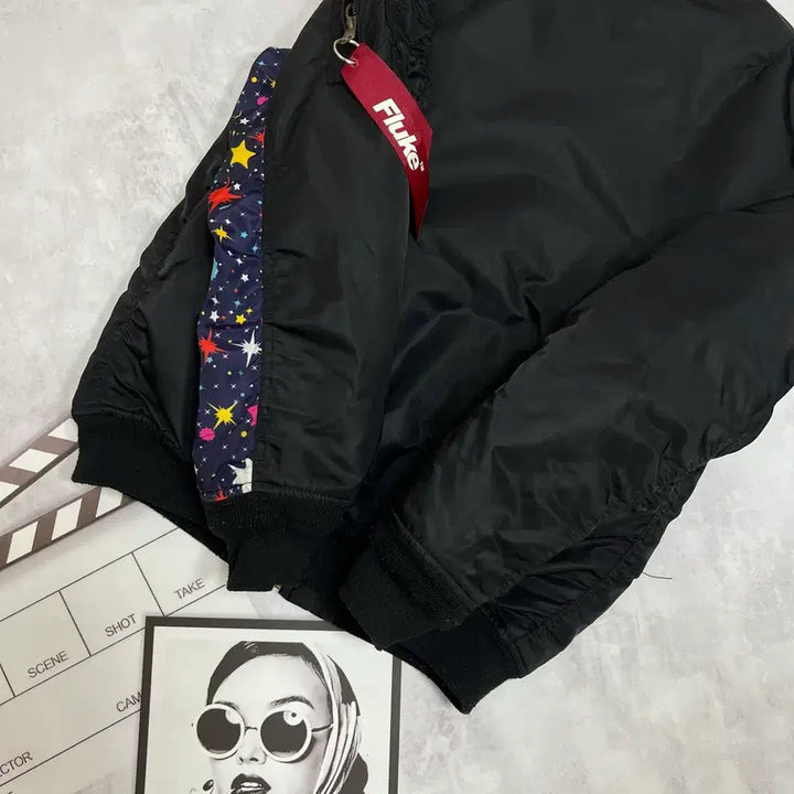 [BUNJANG] Fluke MA-1 Black Bomber Jacket / 플루크 MA-1자켓 블랙 항공점퍼