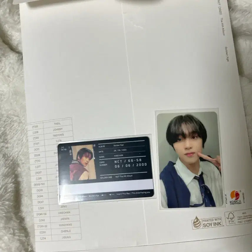 [BUNJANG] NCT Haechan Golden Age Photocard / Nct 골든에이지 해찬버전