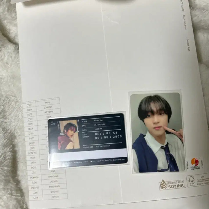 [BUNJANG] NCT Haechan Golden Age Photocard / Nct 골든에이지 해찬버전