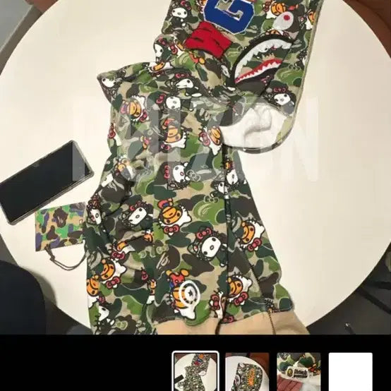 [BUNJANG] BAPE Kitty Hooded Zip-up / 베이프 키티후드집업