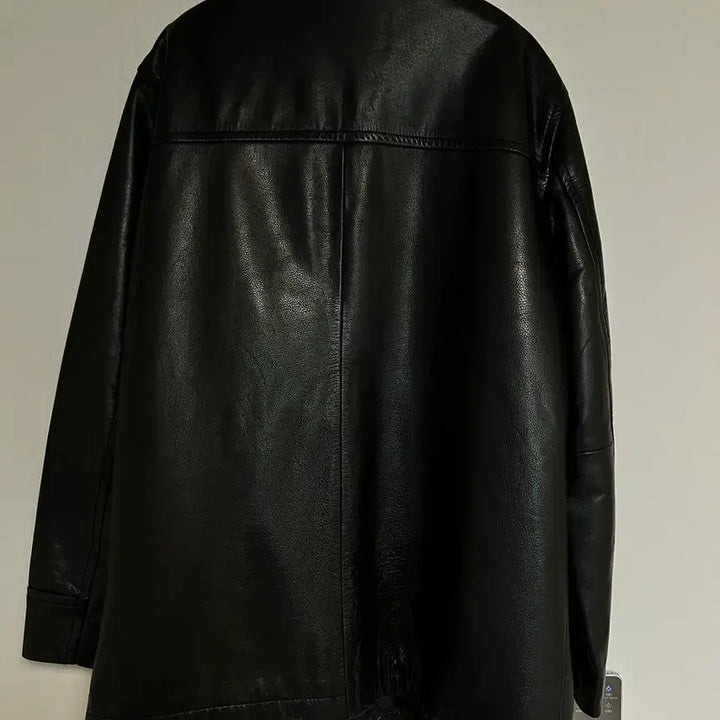 [BUNJANG] Vintage GAP Leather Car Coat Black M / 올드갭 GAP 레더 가죽 카코트 블랙 M