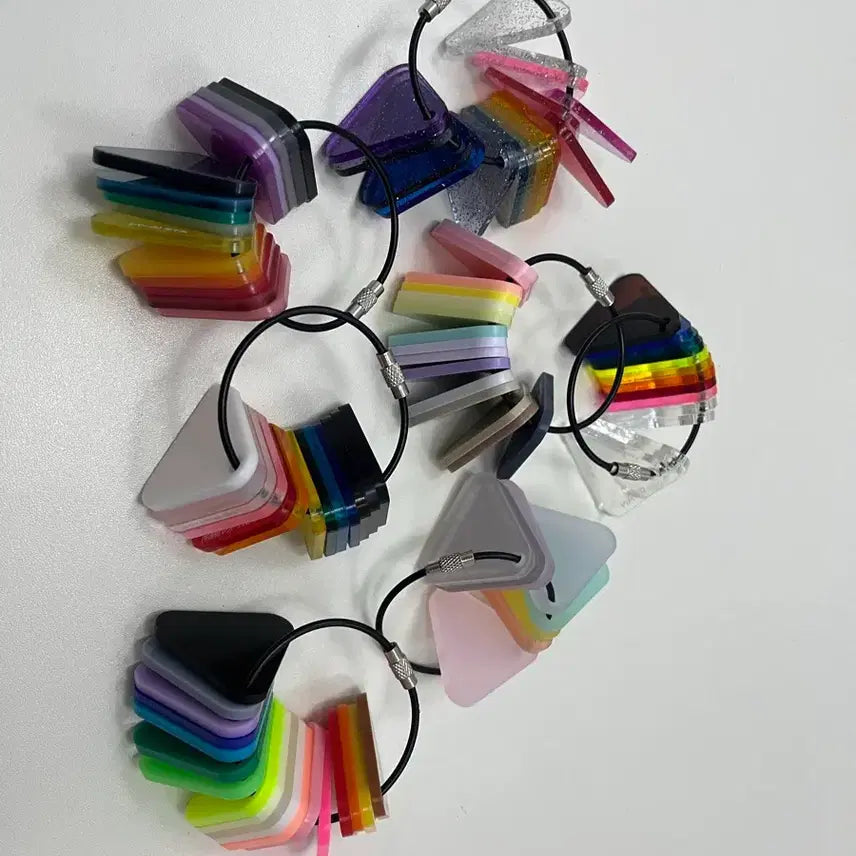 [SOLD OUT] 굿즈 제작용 아크릴 컬러칩 샘플 키링 세트