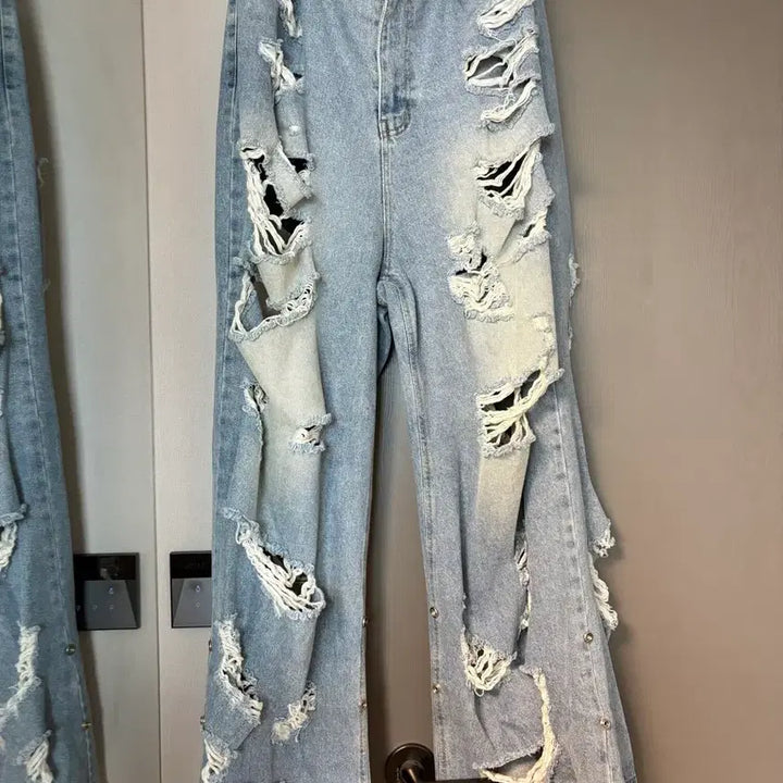 [BUNJANG] Sundayoffclub Side Snap Denim Pants / 선데이오프클럽 사이드스냅 데님 L