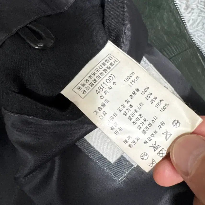 [BUNJANG] Solid Homme Lambskin Leather Jacket L / 솔리드옴므 양가죽 자켓 L사이즈