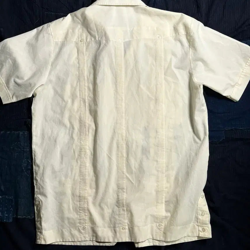 [BUNJANG] Alan Thomas Guayabera Shirt / 80-90s 알란 토마스 구아야베라 셔츠 L