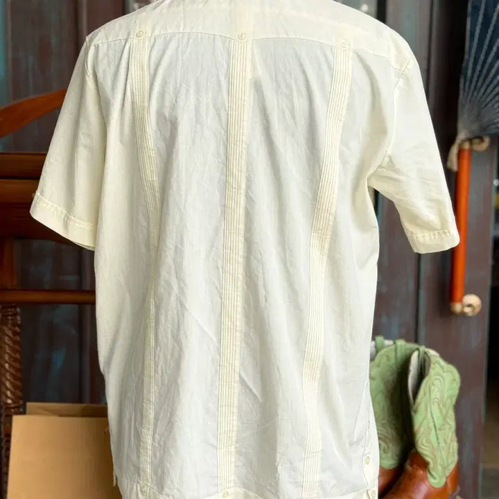 [BUNJANG] Alan Thomas Guayabera Shirt / 80-90s 알란 토마스 구아야베라 셔츠 L