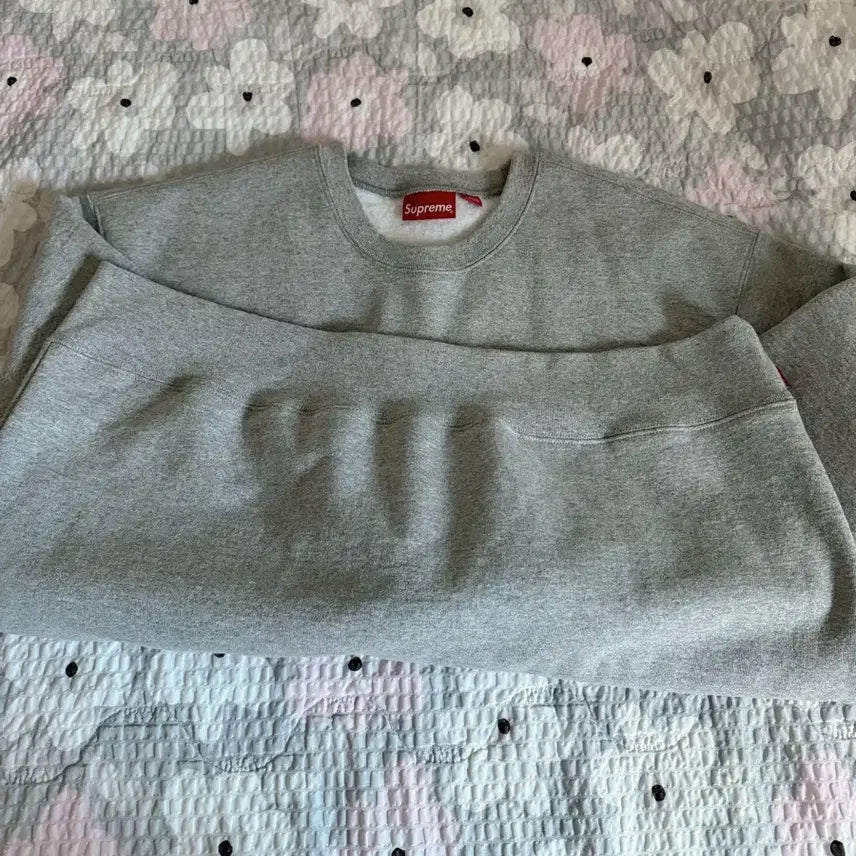 [BUNJANG] Supreme Box Logo Crewneck Heather Grey XL / 슈프림 박스 로고 맨투맨 헤더 그레이 XL