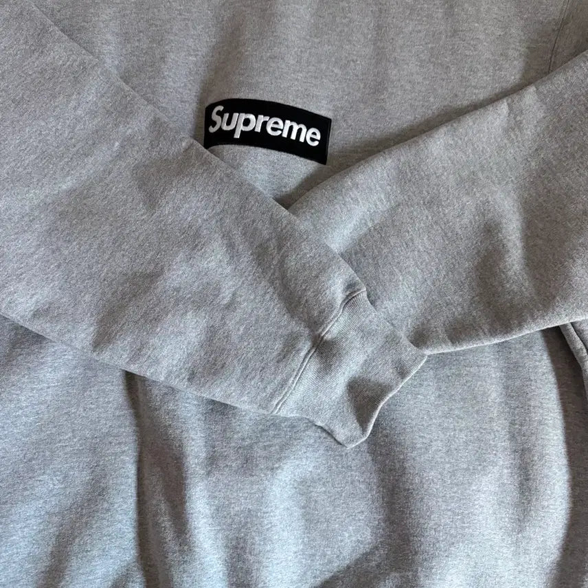 [BUNJANG] Supreme Box Logo Crewneck Heather Grey XL / 슈프림 박스 로고 맨투맨 헤더 그레이 XL