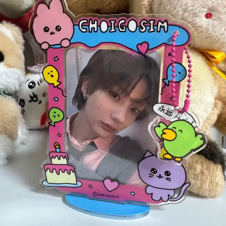[BUNJANG] Choegosim Photocard Stand Acrylic Holder / 최고심 포카 스탠드 아이돌 포토카드 아크릴 거치대 탑로더 중국 미니소