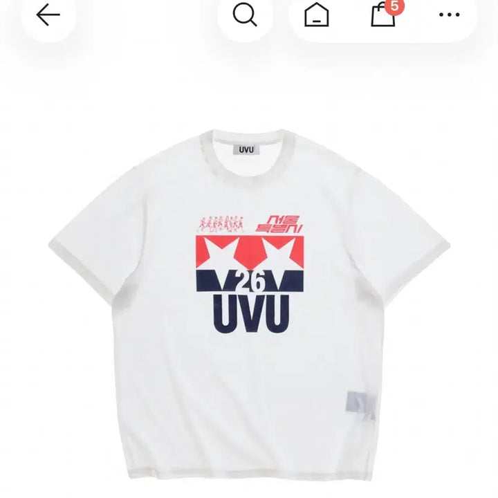 [BUNJANG] UVU Seoul 26 White Short Sleeve T-Shirt / UVU 서울 26 화이트 반팔 티셔츠 새상품