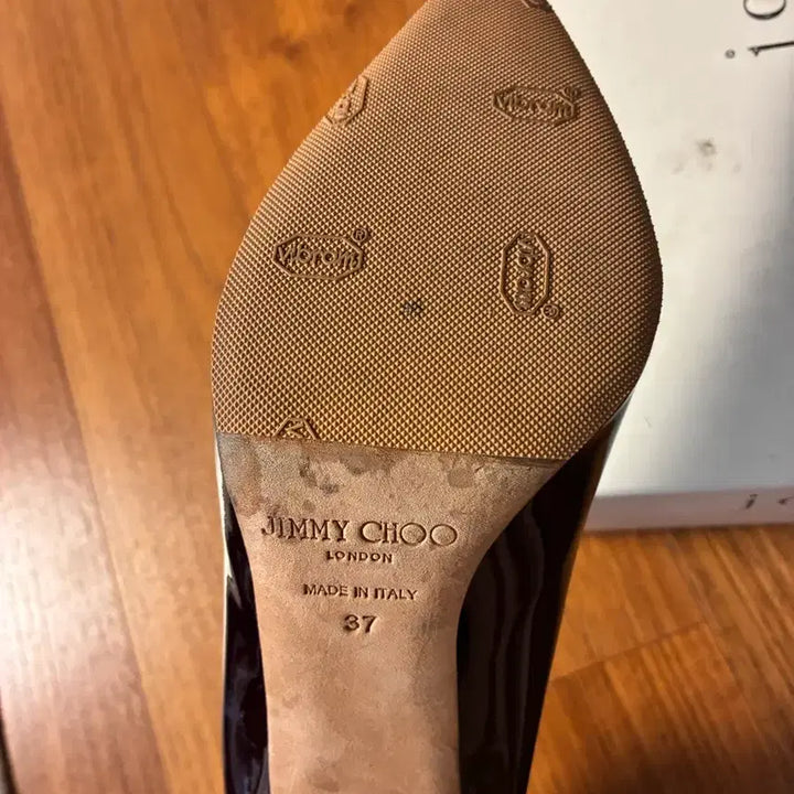 [BUNJANG] Jimmy Choo Burgundy Patent Leather Heels / 지미추 버건디 와인 8cm 힐 37사이즈