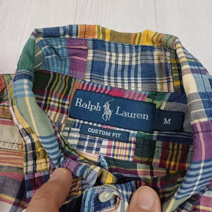 [BUNJANG] Polo Ralph Lauren Patchwork Shirt / 폴로 랄프로렌 남성 패치워크 셔츠 M사이즈