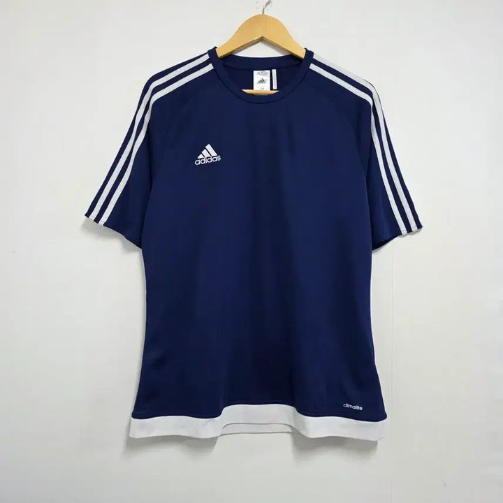 [BUNJANG] Adidas Three-Stripes Jersey Navy Short-Sleeve T-Shirt / 110(100) 아디다스 삼선 져지 네이비 반팔티셔츠