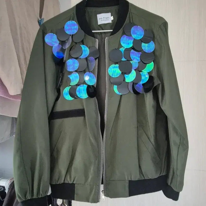 [BUNJANG] Sequin Blouson Jacket / 스팽글 블루종