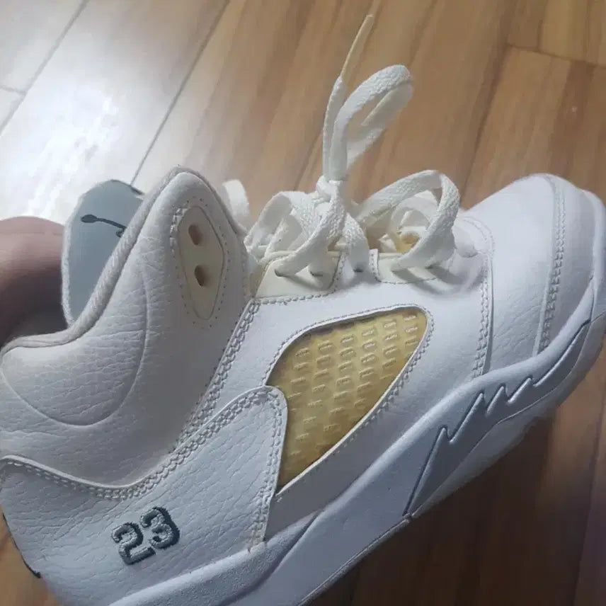 [BUNJANG] Jordan 5 White Sneakers / 조던5 화이트 운동화